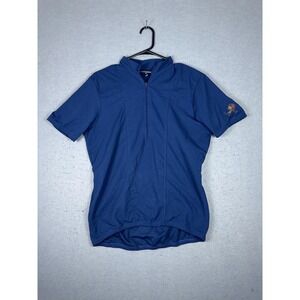 Performance Cycling Jersey Womens Large 1/4 Zip Back Pockets Lion Bike Shirt‎